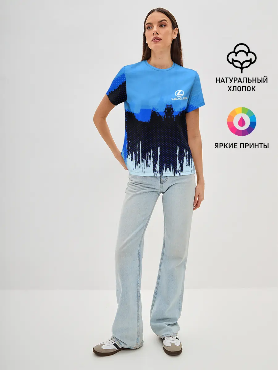 Женская базовая футболка / Lexus SPORT COLOR