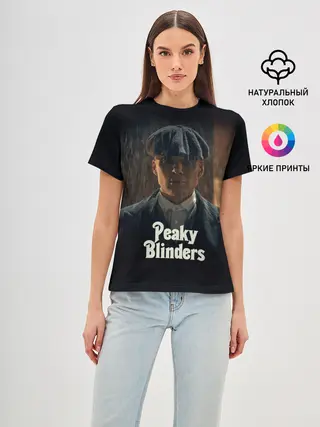 Женская базовая футболка / Острые Козырьки Томас Шелби