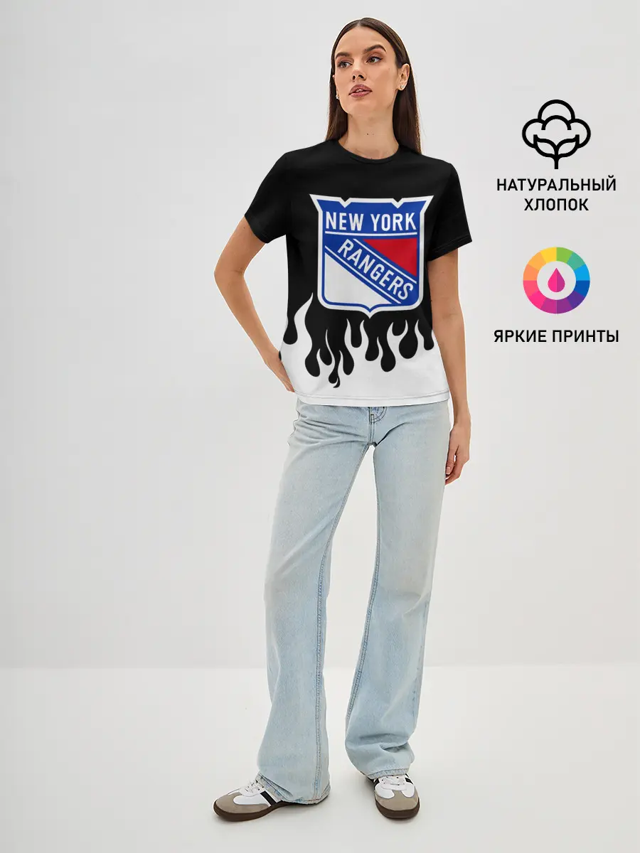 Женская базовая футболка / Нью-Йорк Рейнджерс
