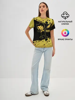 Женская базовая футболка / BENDY AND THE INK MACHINE.