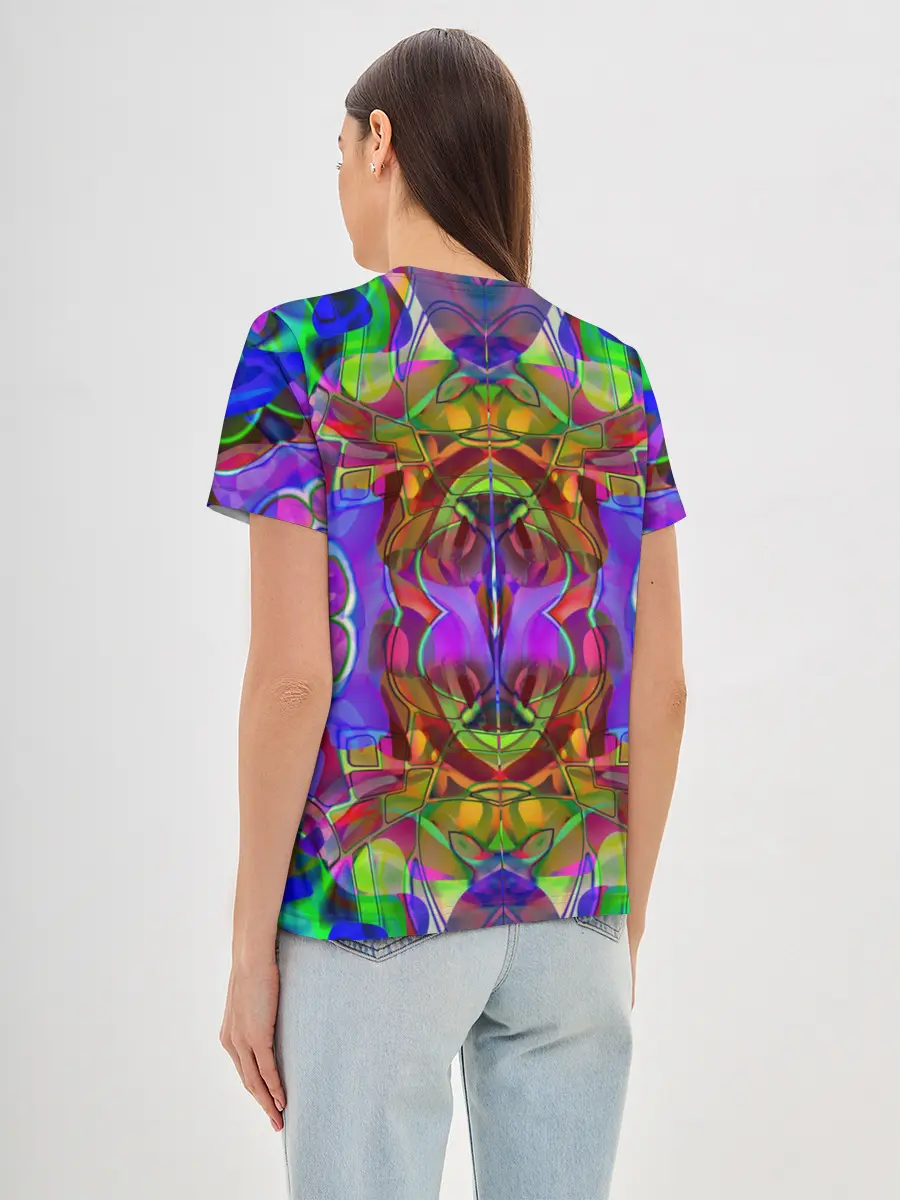 Женская базовая футболка / Психоделика / Абстракция