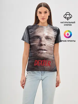 Женская базовая футболка / Декстер Морган в пленке
