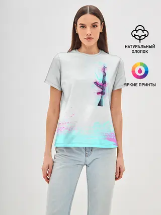 Женская базовая футболка / Countre Strike weapon