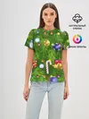 Женская базовая футболка / Ёлка новогодняя
