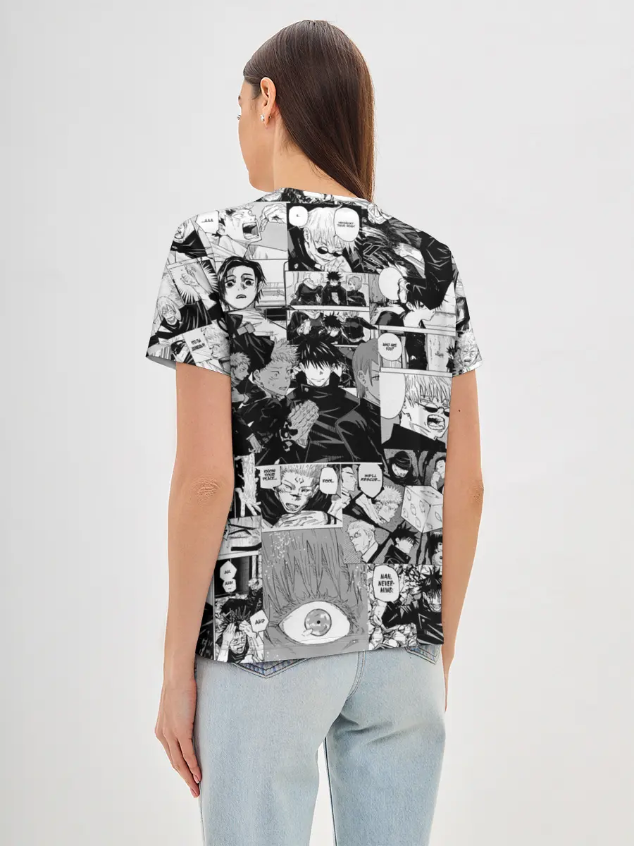 Женская базовая футболка / Магическая Битва