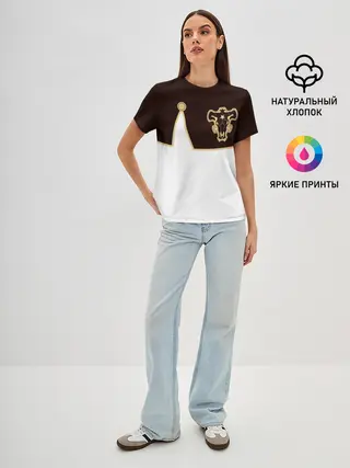 Женская базовая футболка / Мантия Чёрный Бык