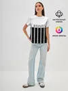 Женская базовая футболка / Juventus | Tee Black and White