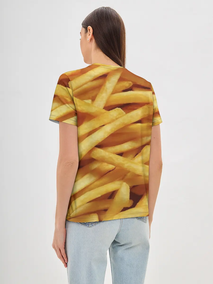 Женская базовая футболка / Картошка фри