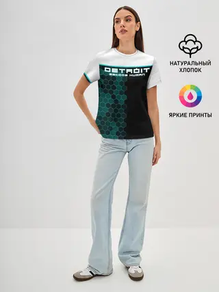 Женская базовая футболка / Detroit become human