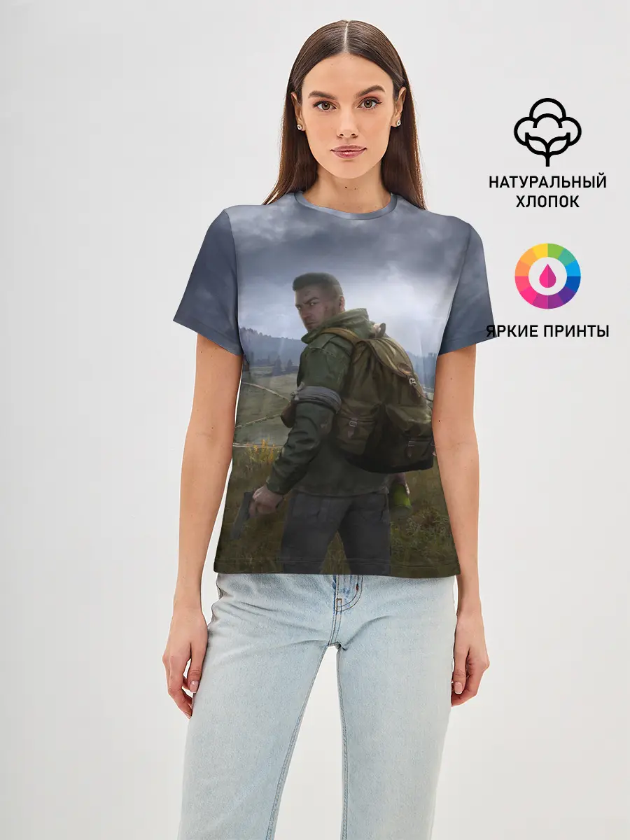 Женская базовая футболка / DAYZ POSTER | ДЕЙЗИ ПОСТЕР