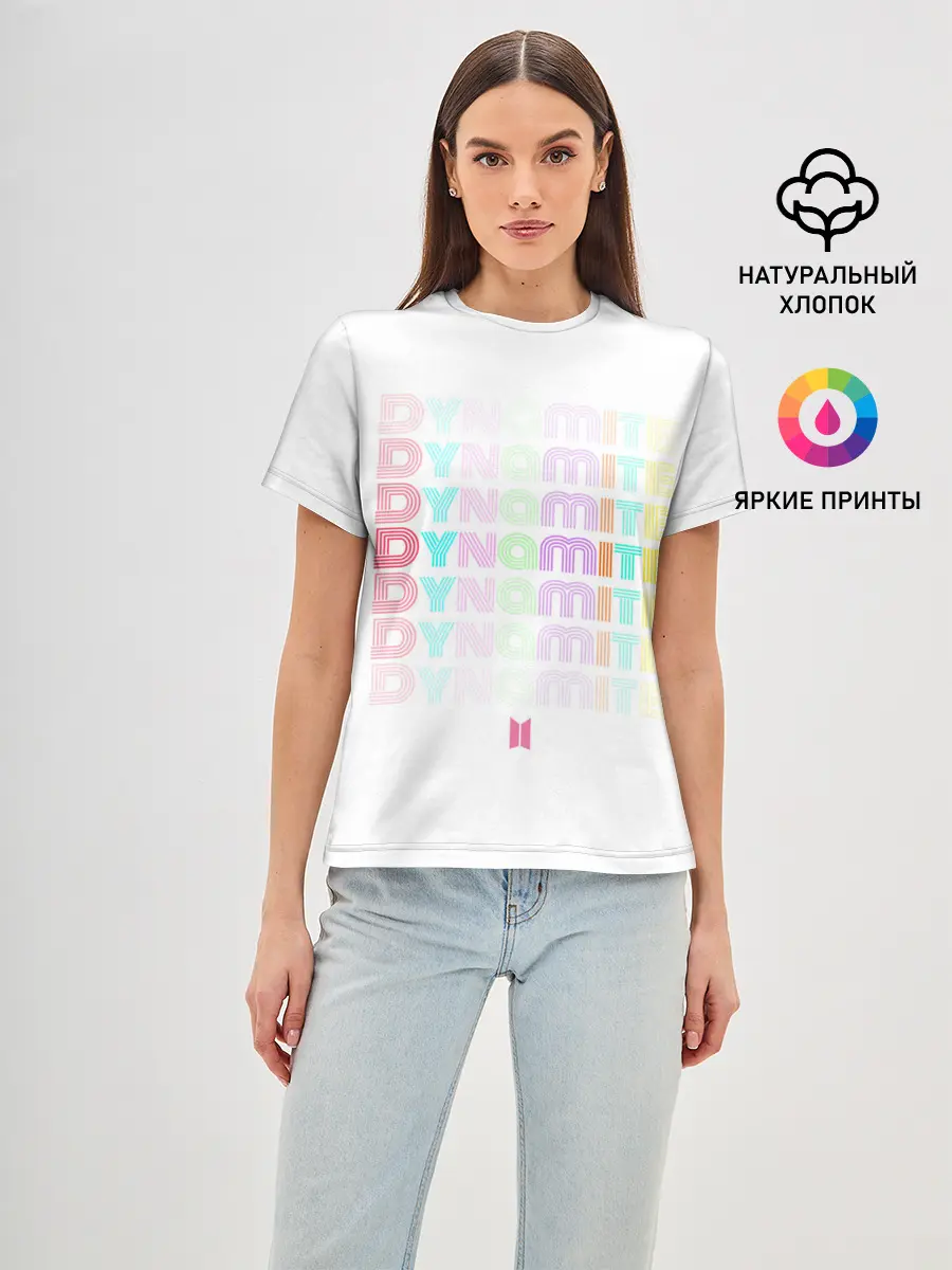 Женская базовая футболка / DYNAMITE | BTS ver.2