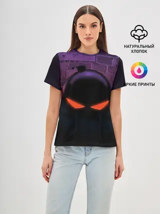 Женская базовая футболка / Friday Night Funkin Whitty