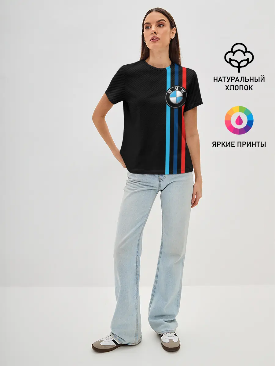 Женская базовая футболка / BMW M SPORT CARBON
