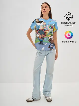 Женская базовая футболка / Toca Boca | Город