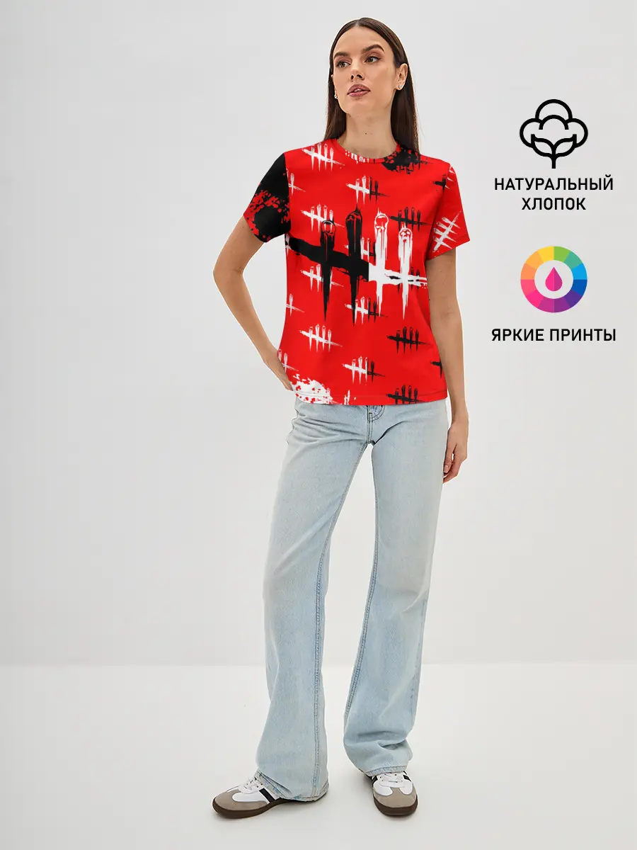 Женская базовая футболка / dead by daylight.