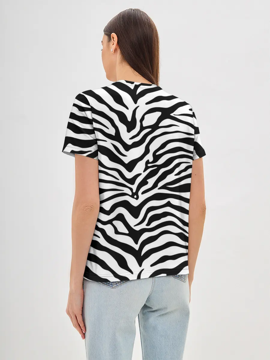 Женская базовая футболка / Я зебра