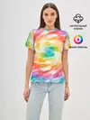Женская базовая футболка / РАДУЖНЫЙ УРАГАН | HURRICANE