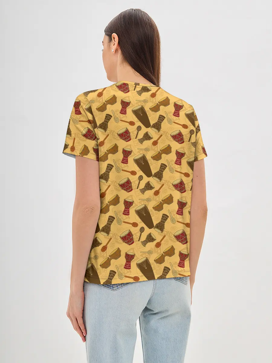 Женская базовая футболка / Ударные Инструменты