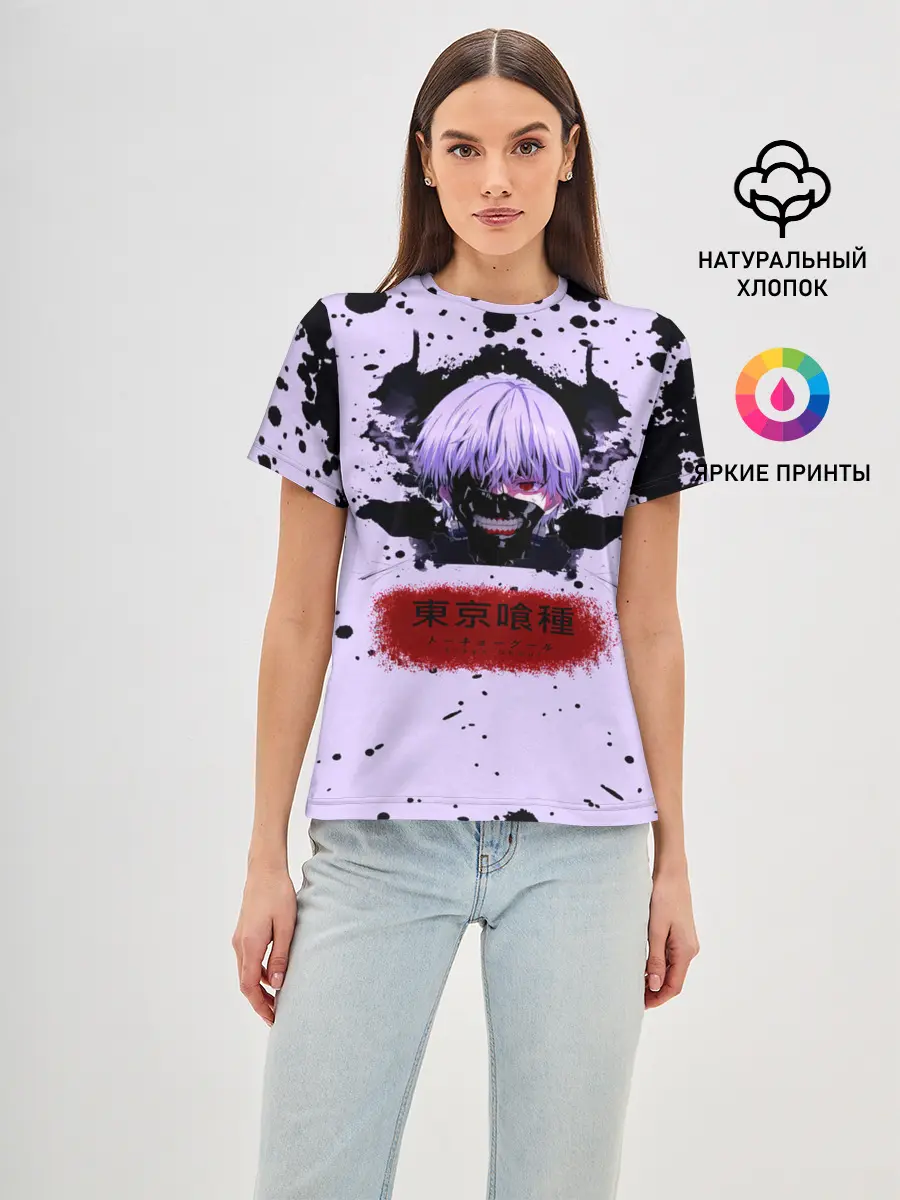 Женская базовая футболка / Канеки Кан