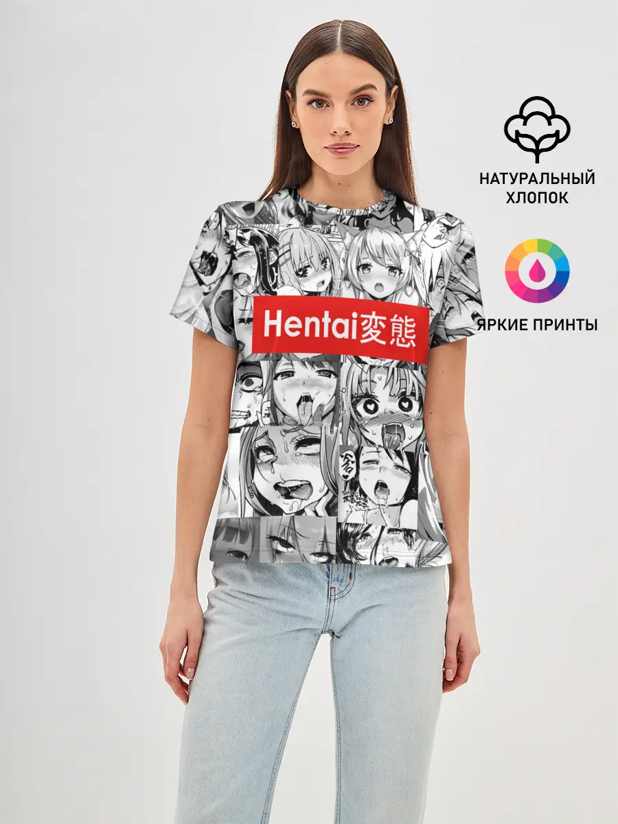Женская базовая футболка / Японская анимация