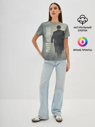 Женская базовая футболка / Острые козырьки