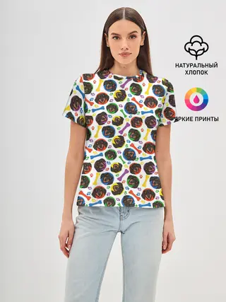 Женская базовая футболка / Такса