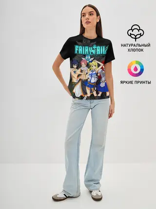 Женская базовая футболка / банда Фейри Тейл