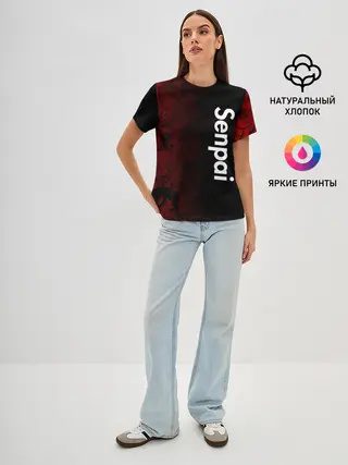 Женская базовая футболка / Senpai