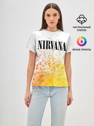 Женская базовая футболка / NIRVANA / НИРВАНА