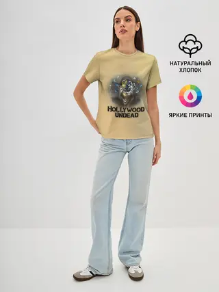 Женская базовая футболка / Johnny 3 Tears Hollywood Undead