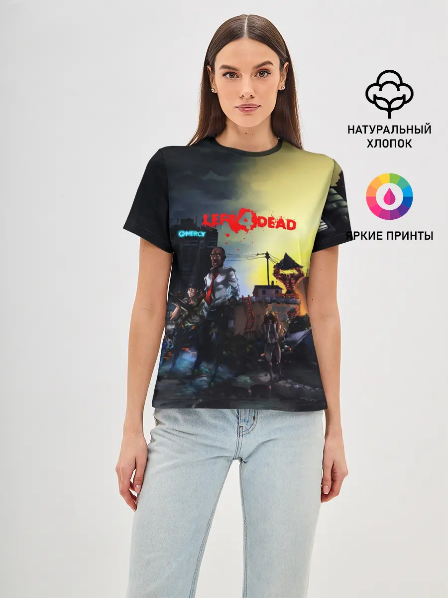Женская базовая футболка / LEFT 4 DEAD