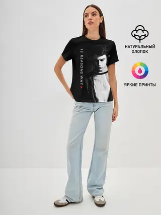 Женская базовая футболка / Клэй Дженсен - 13 причин почему