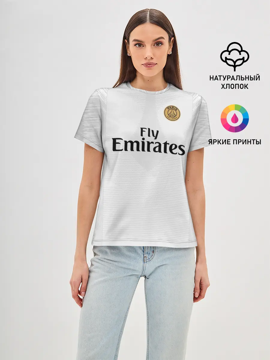 Женская базовая футболка / Mbappe away 18-19