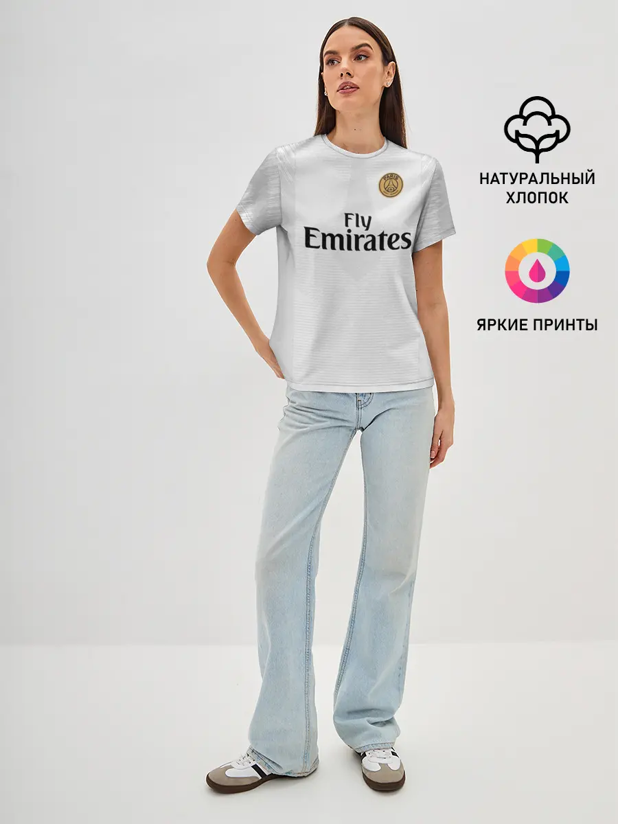 Женская базовая футболка / Mbappe away 18-19
