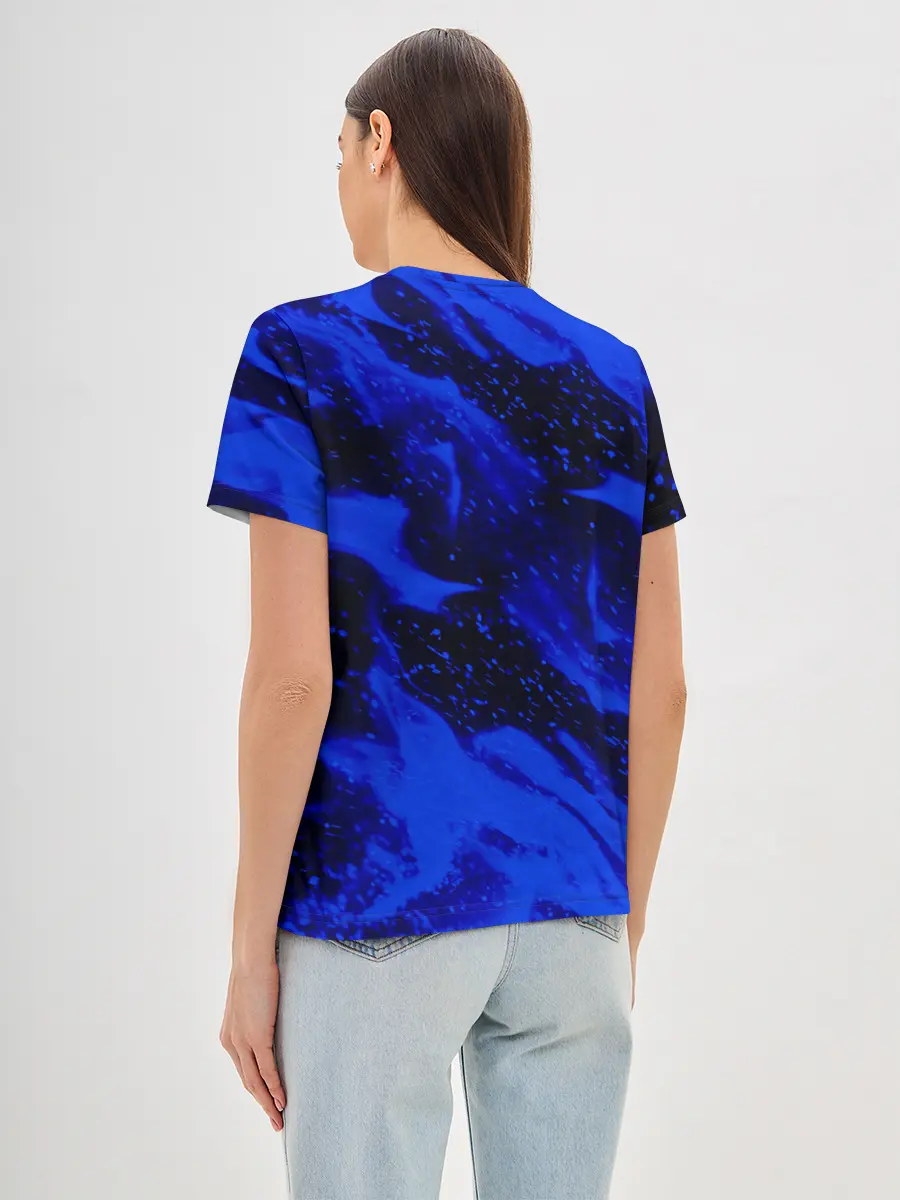 Женская базовая футболка / СИНИЙ ОГОНЬ