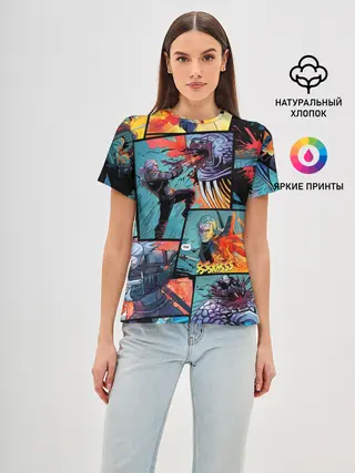 Женская базовая футболка / Ведьмак / The Witcher