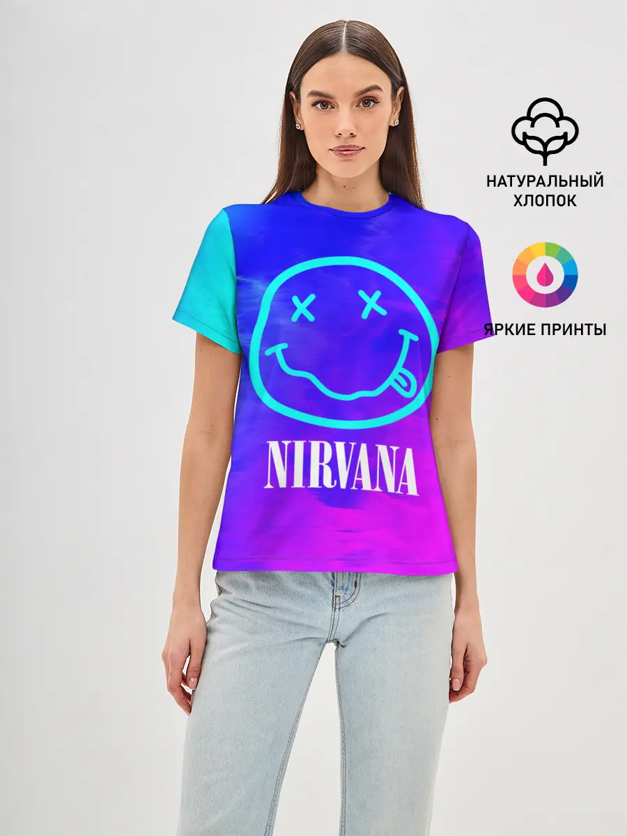 Женская базовая футболка / NIRVANA / НИРВАНА