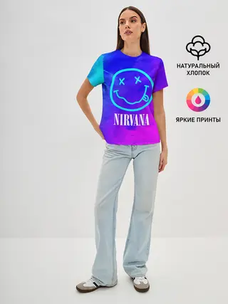 Женская базовая футболка / NIRVANA / НИРВАНА