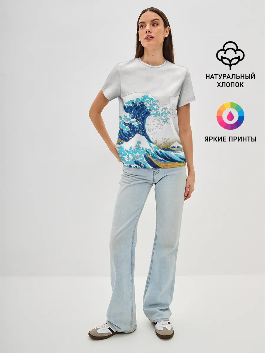 Женская базовая футболка / Japanese wave