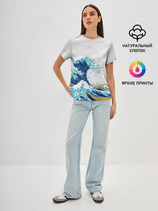 Женская базовая футболка / Japanese wave