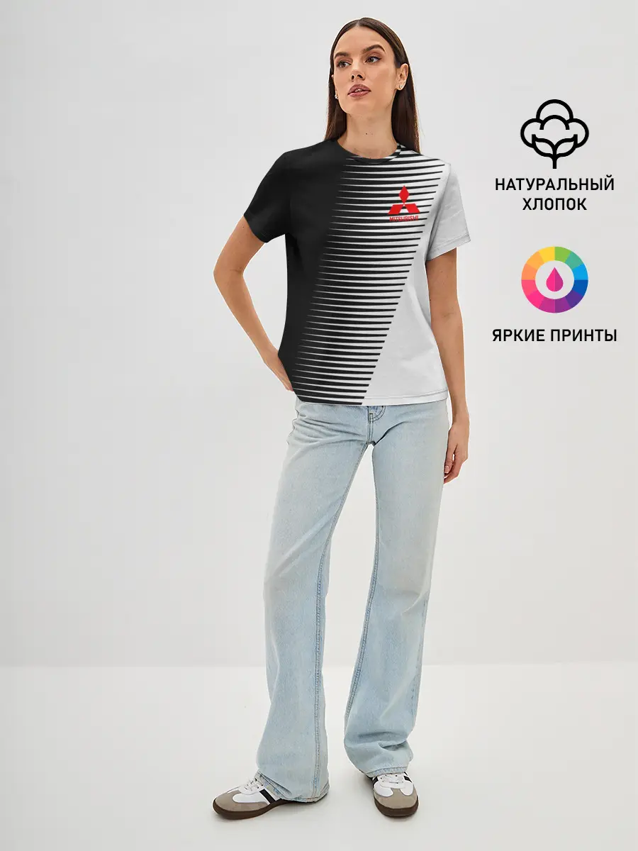 Женская базовая футболка / MITSUBISHI SPORT