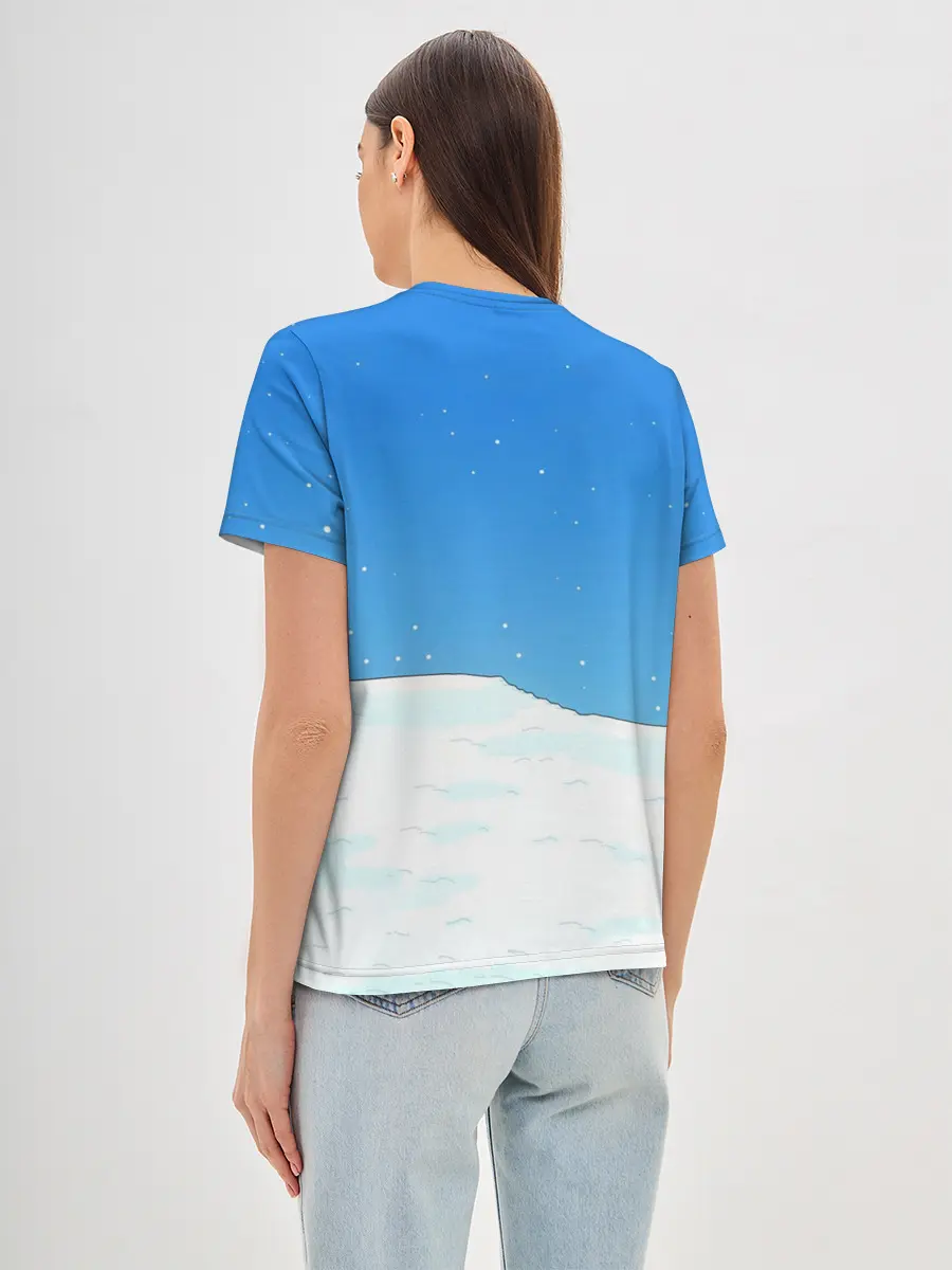 Женская базовая футболка / Simpsons New Year