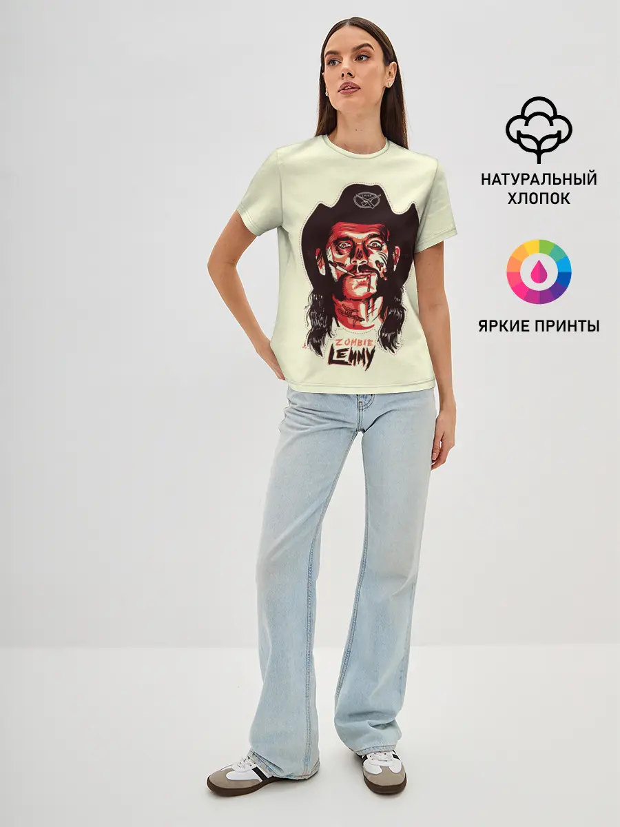 Женская базовая футболка / Zombie Lemmy