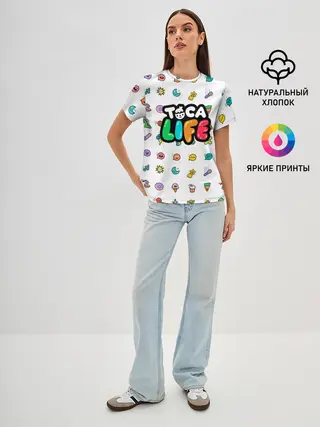 Женская базовая футболка / Логотип | Toca Boca | Тока Бока