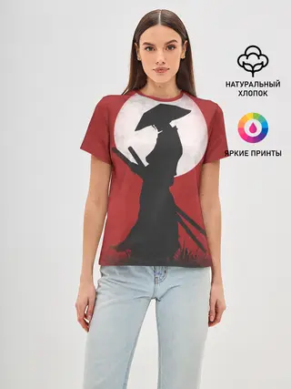 Женская базовая футболка / Last samurai