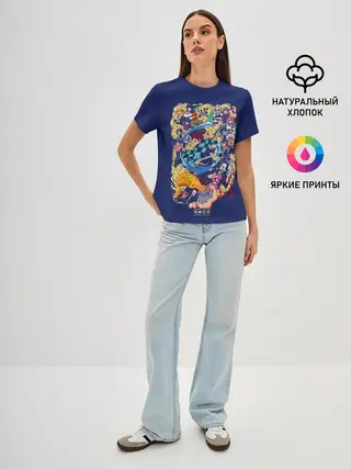 Женская базовая футболка / Demon Slayer: Kimetsu no Yaiba