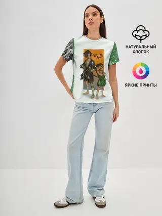 Женская базовая футболка / Хяккимару и Такебо | Дороро