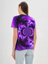 Женская базовая футболка / НЕОНОВЫЙ ФРАКТАЛ