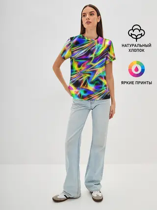 Женская базовая футболка / Космическая хризонтема