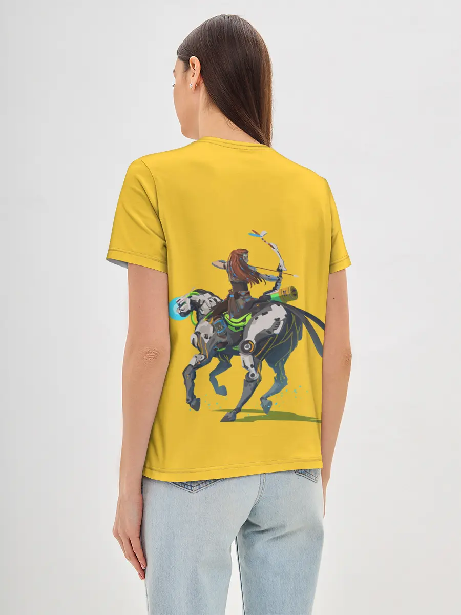 Женская базовая футболка / Элой на охоте